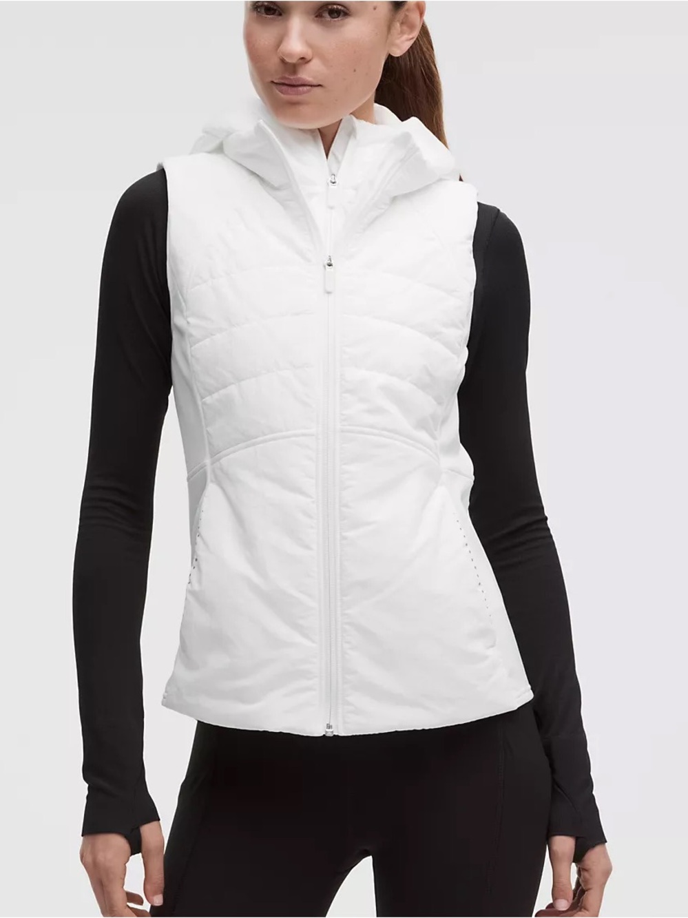 Lululemon Another Mile Vest in white, sz8